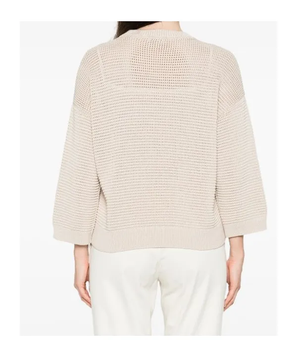Square-Detail Sweater