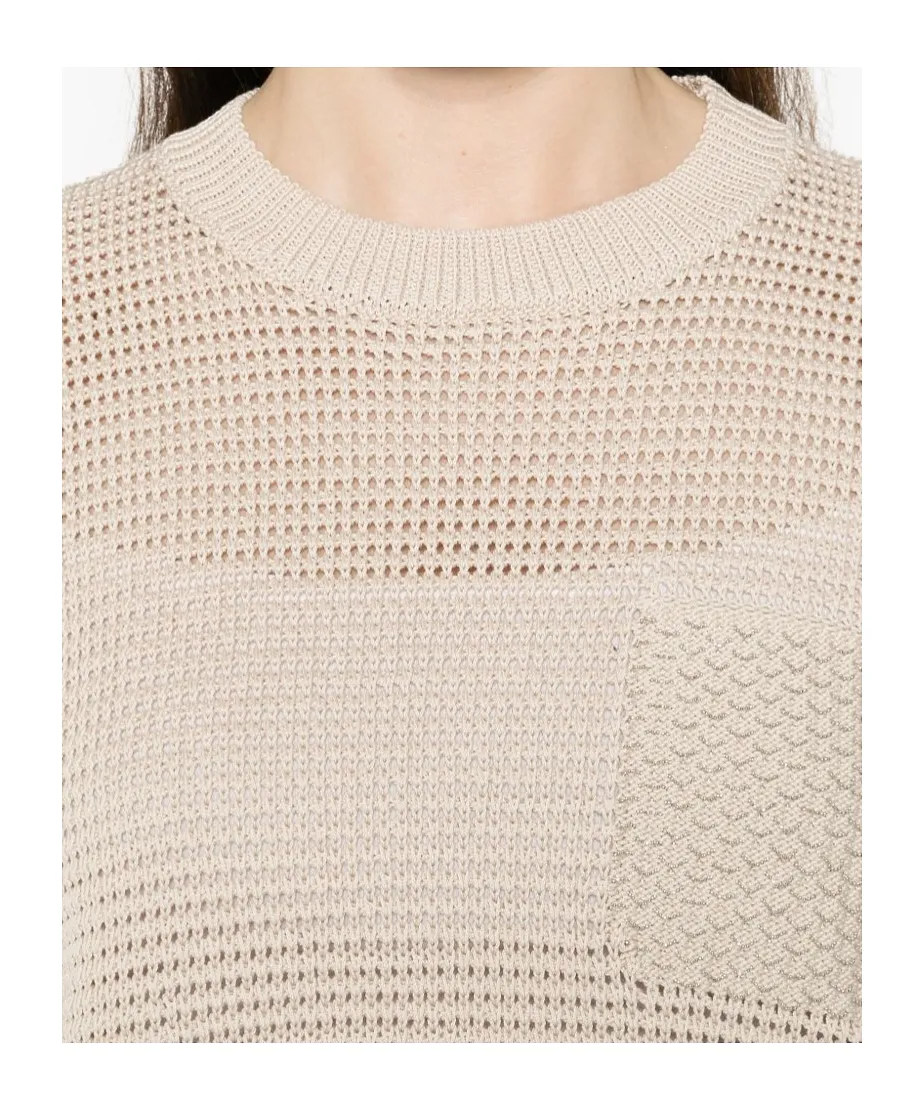 Square-Detail Sweater