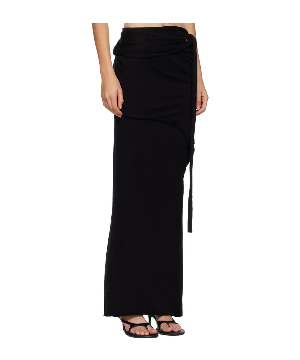 Lounge Drape Long Skirt