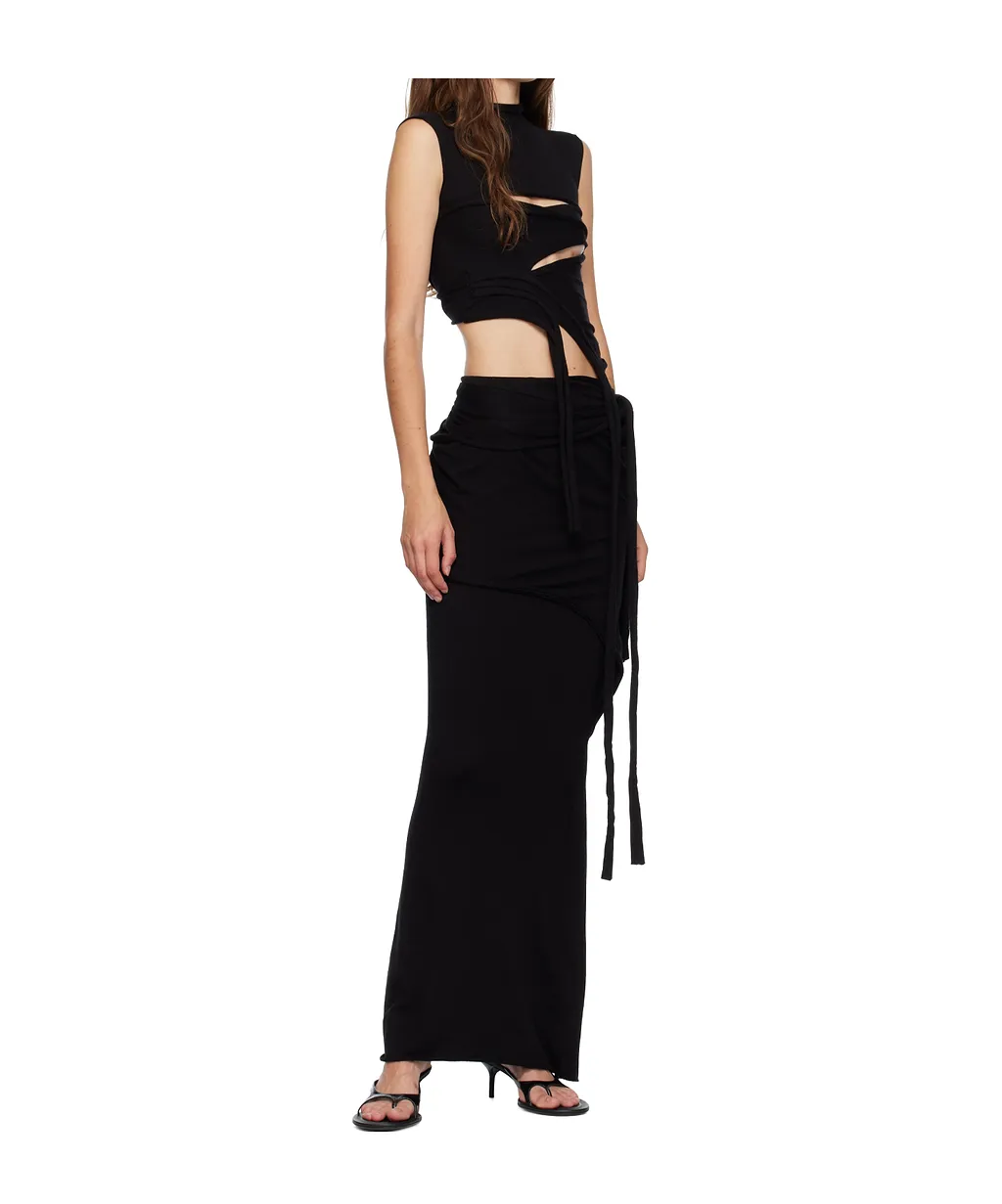 Lounge Drape Long Skirt