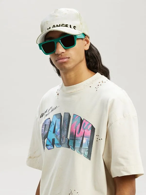 Palm Angels Logo Printed Baseball Cap