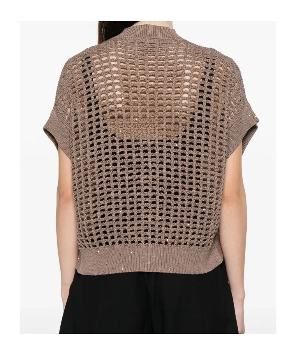 Peserico Cropped Knitted Top