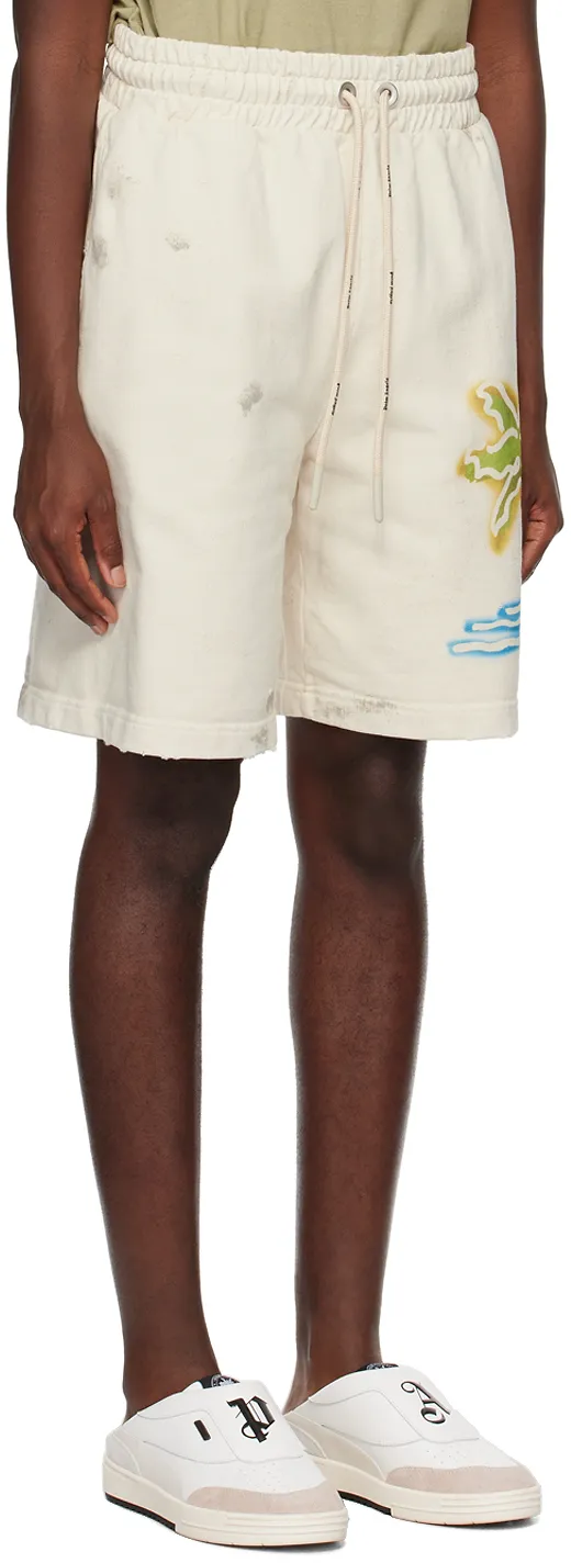 Palm Angels Palm Neon Drawstring Sweatshorts
