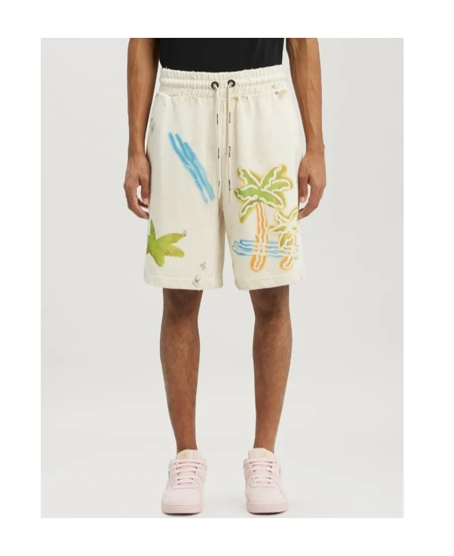 Palm Angels Palm Neon Drawstring Sweatshorts