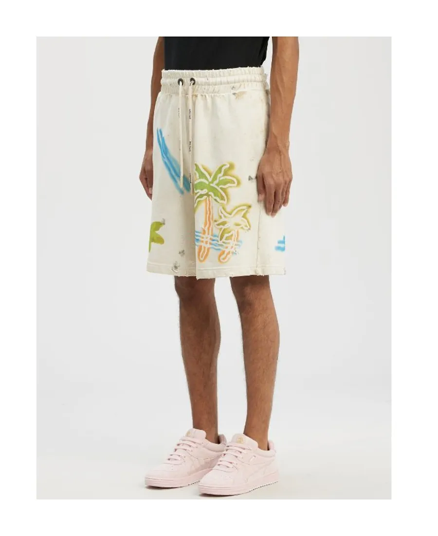 Palm Angels Palm Neon Drawstring Sweatshorts