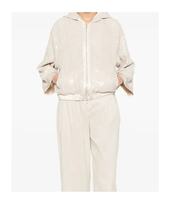 Zip Fastening Hooded Jacket