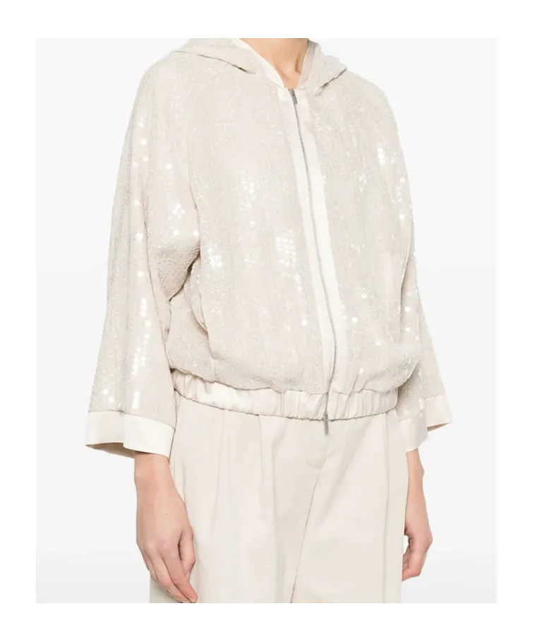 Zip Fastening Hooded Jacket