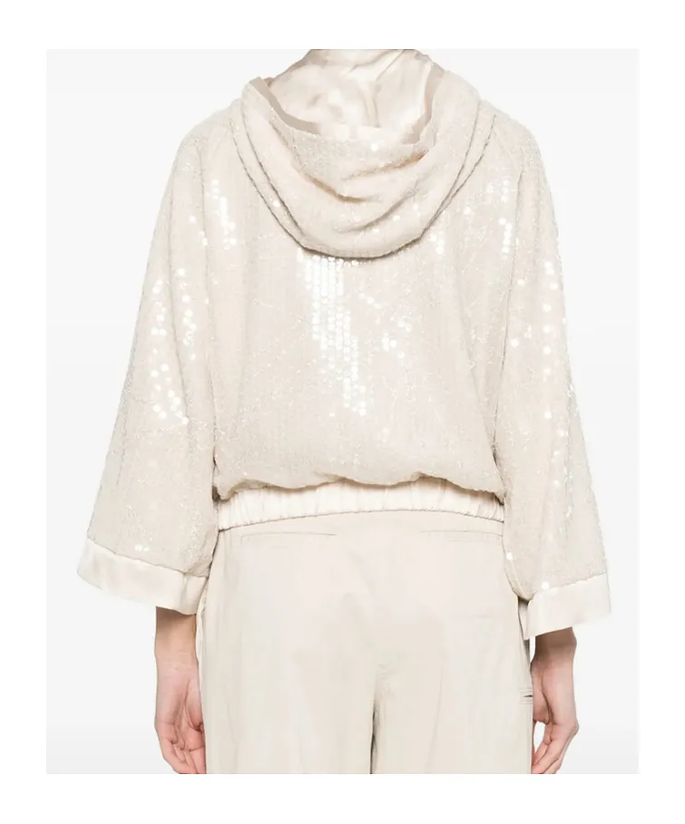 Zip Fastening Hooded Jacket
