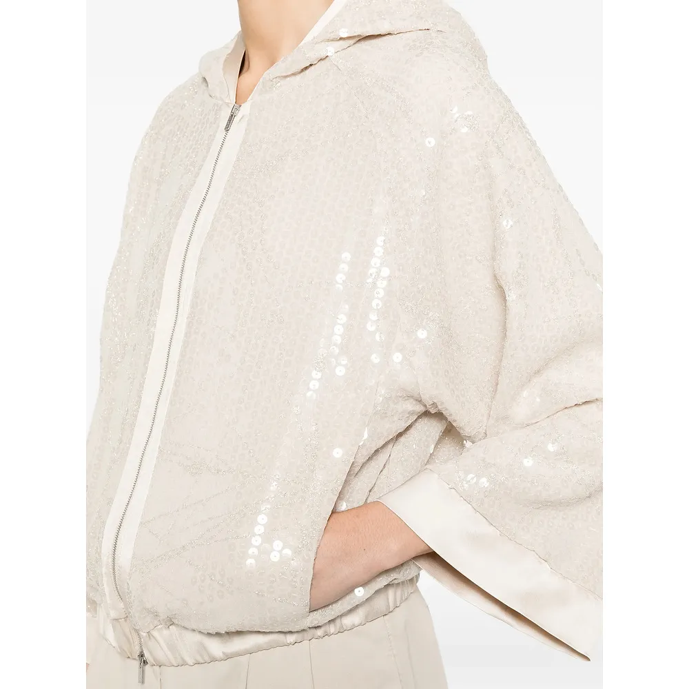 Zip Fastening Hooded Jacket