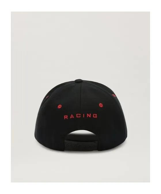 Palm Angels Racing Monogram-Embroidered Curved Peak Baseball Cap