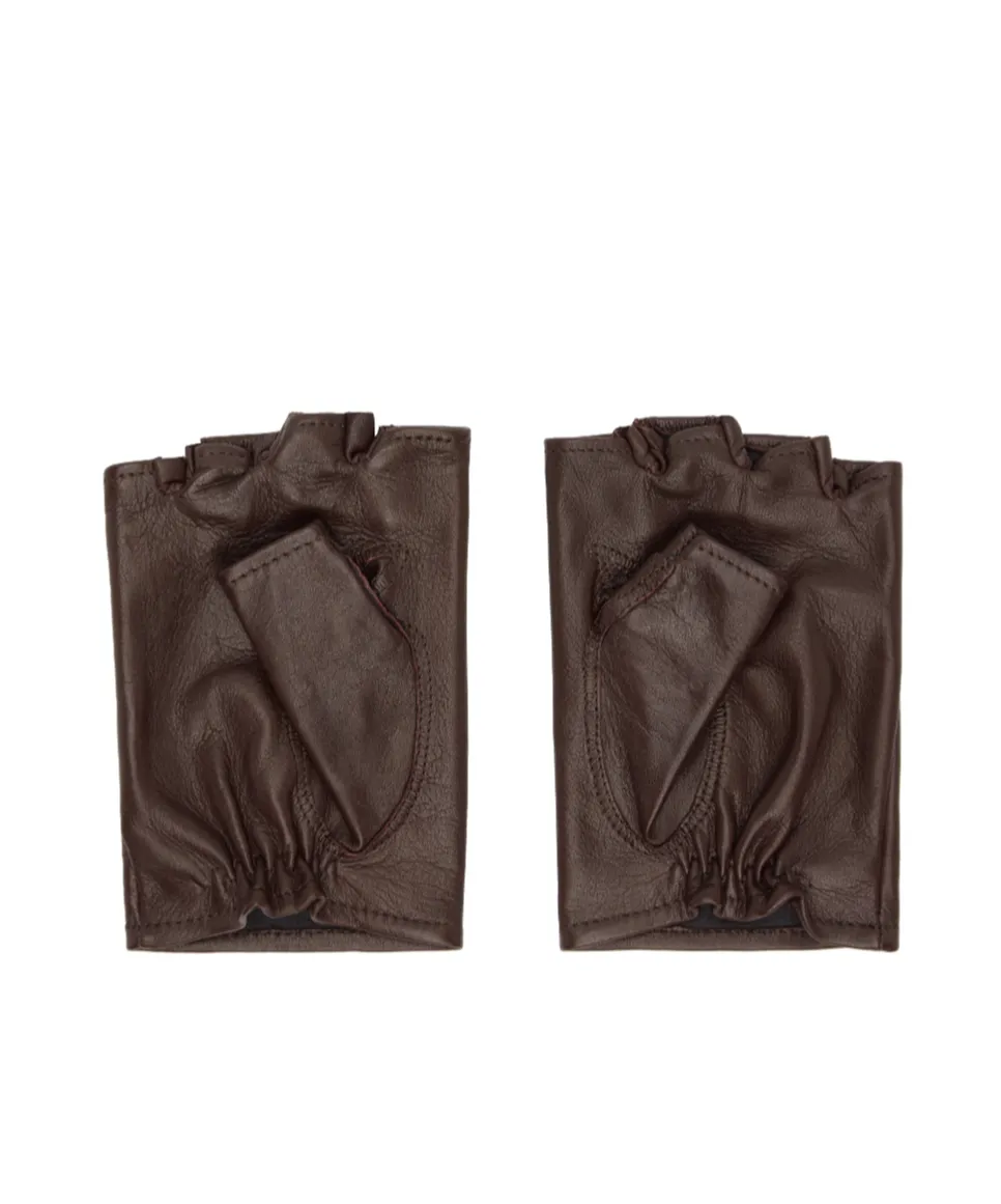 Fingerless Leather Gloves