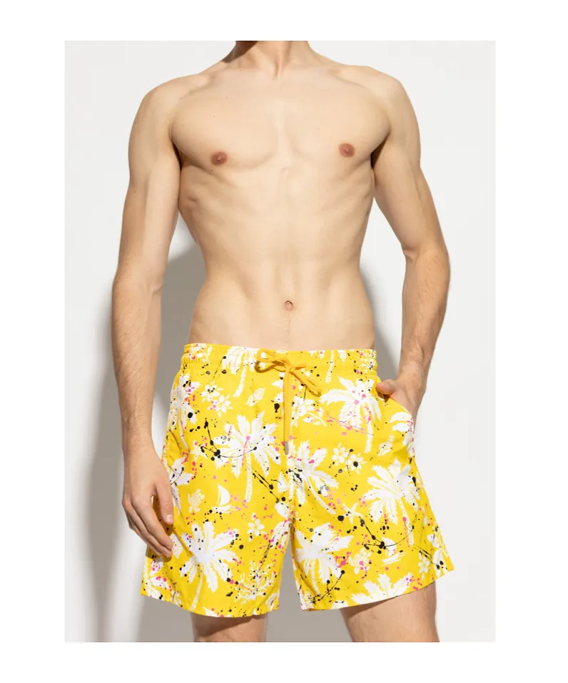 Palm Angels X Vilebrequin Graphic Printed Swim Shorts