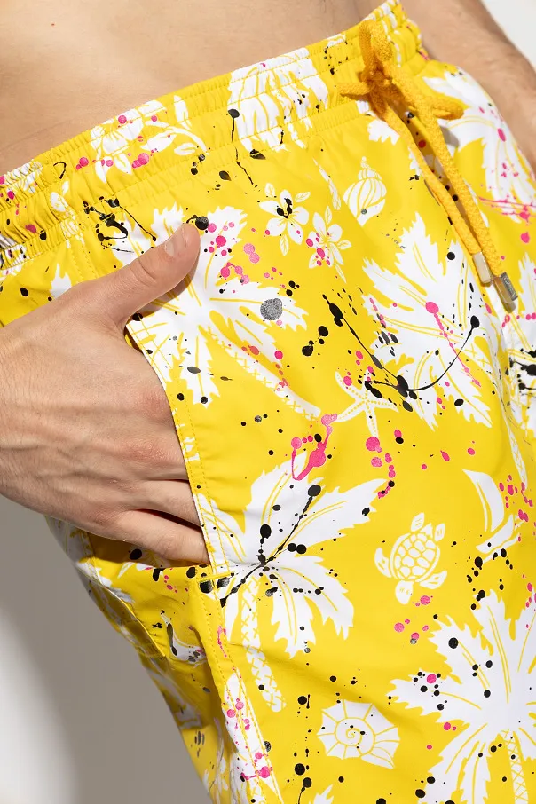 Palm Angels X Vilebrequin Graphic Printed Swim Shorts