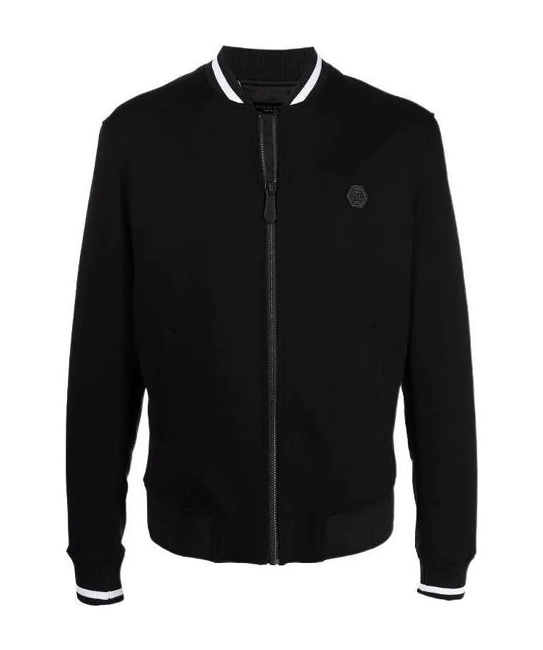 Logo Print Pilot Casual Jacket