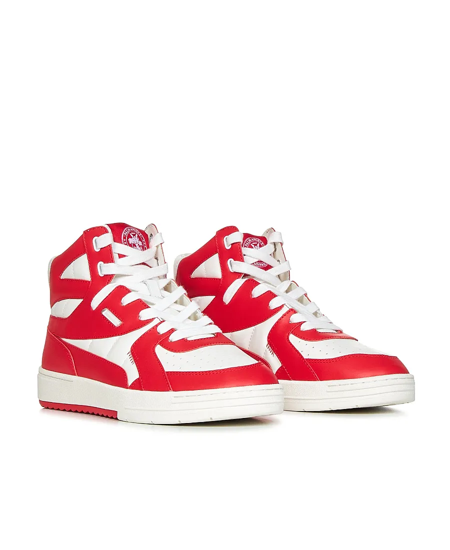 University High-Top Leather Sneakers