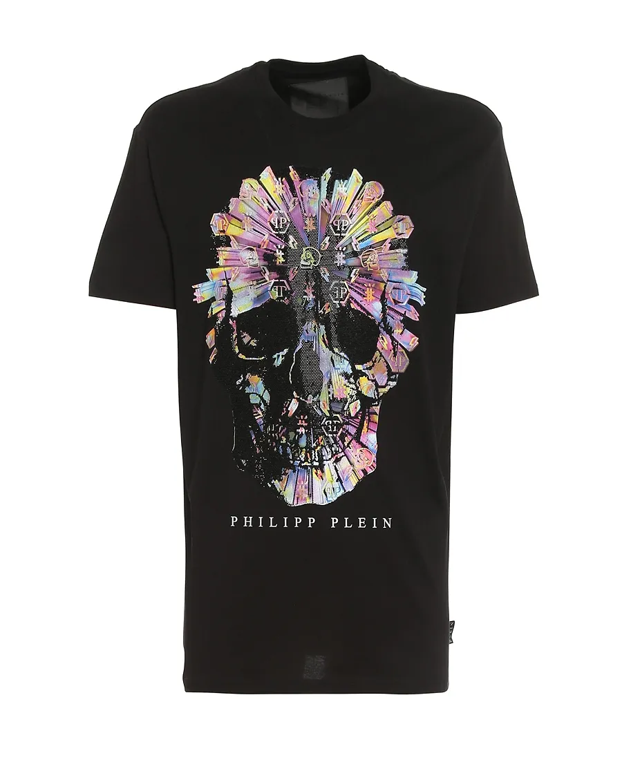 Skull-Appliqué T-Shirt