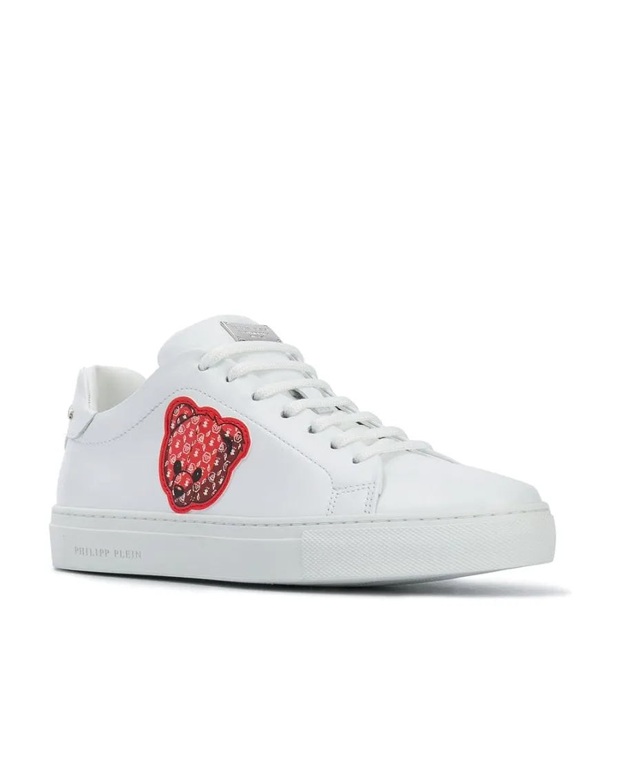 Teddy Bear-Embellished Lwo-Top Sneakers