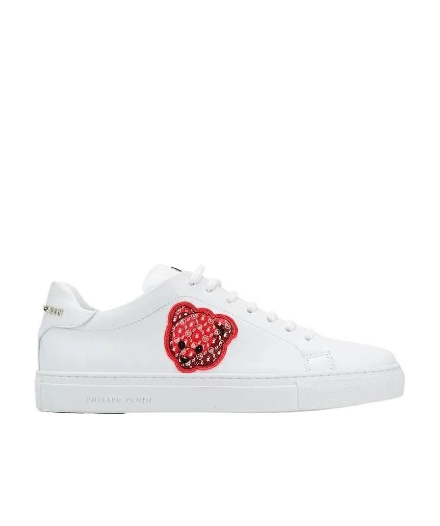 Teddy Bear-Embellished Lwo-Top Sneakers