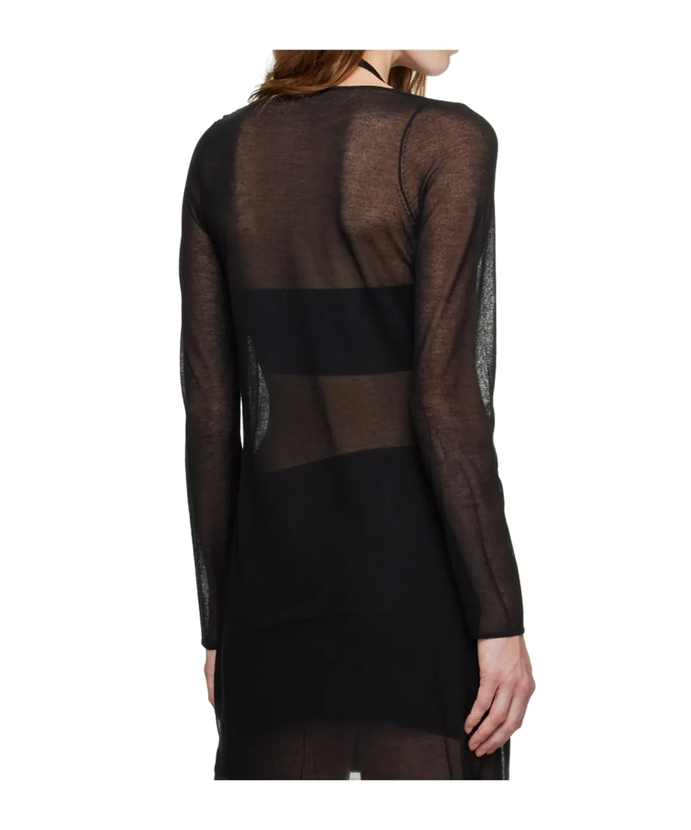 Cut-Out Semi-Sheer Top
