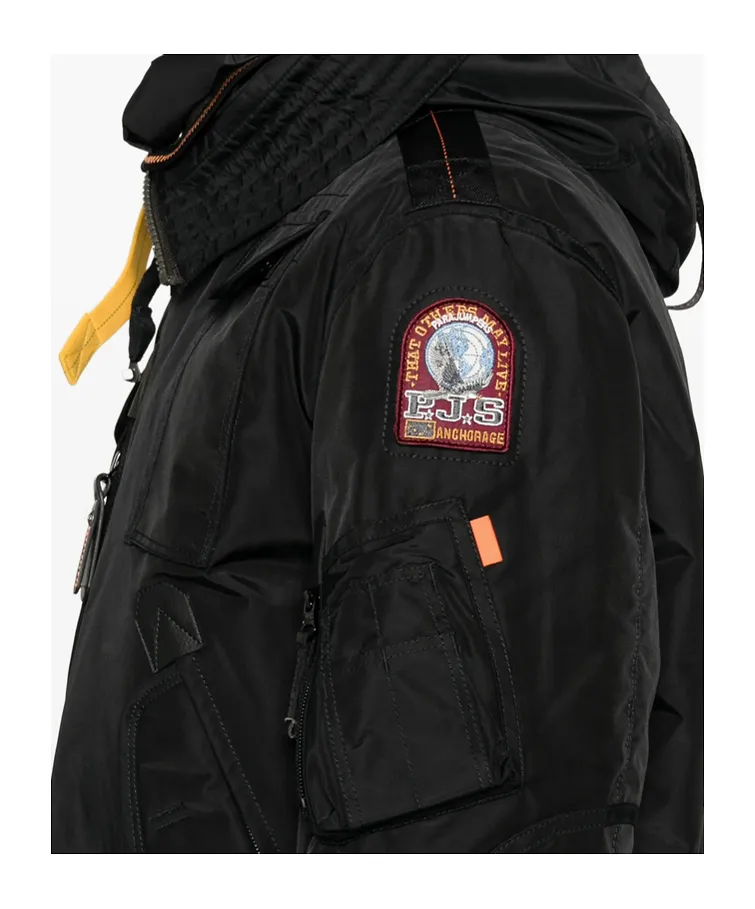 Zippered Long-Sleeved Down Jacket
