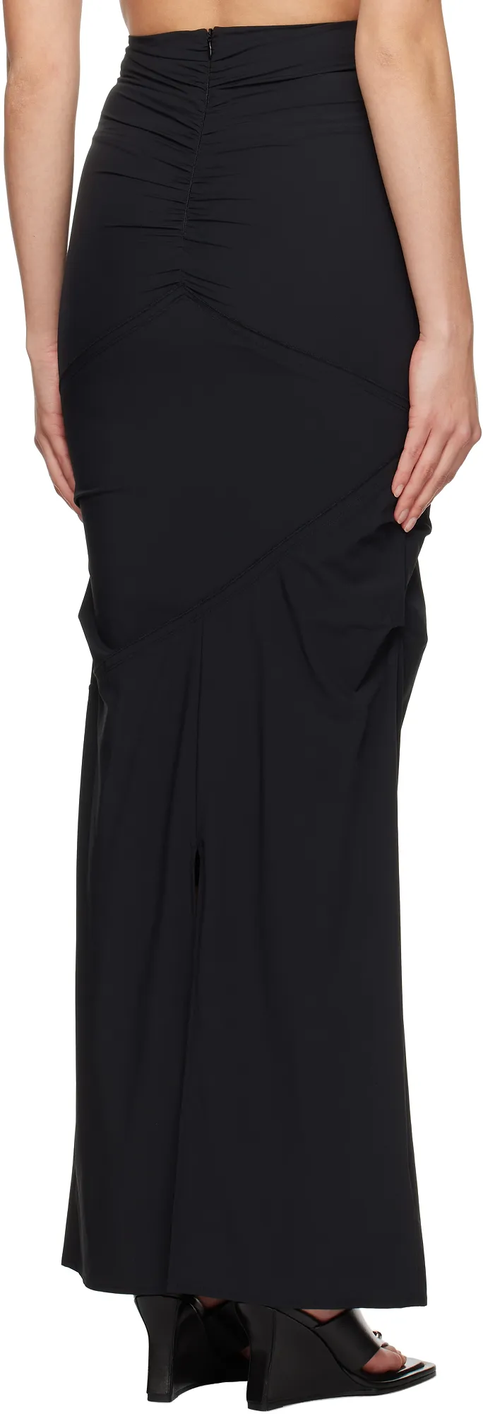 Ruched Maxi Skirt
