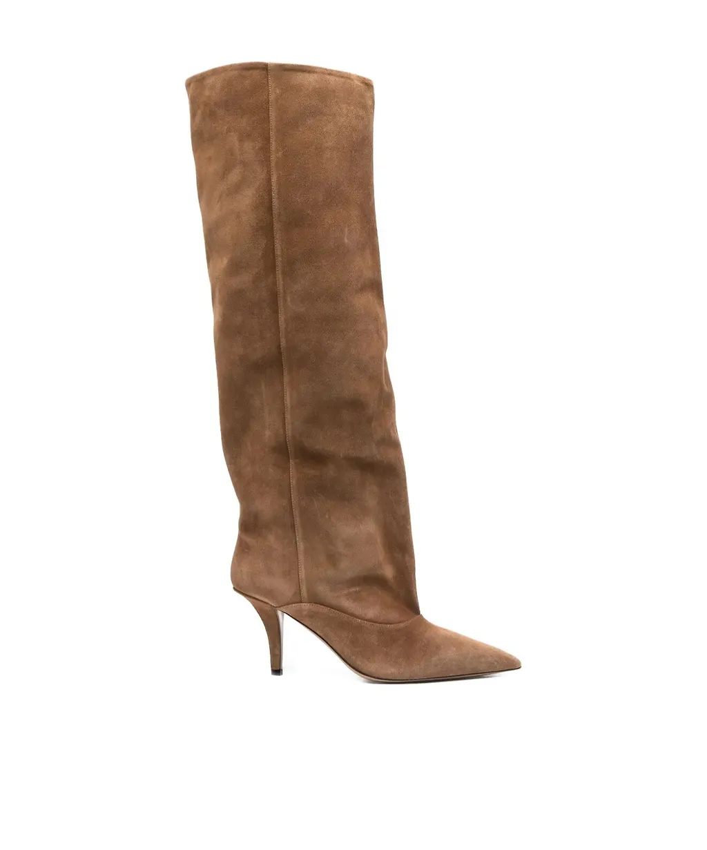 90Mm Ines Suede Knee-High Boots