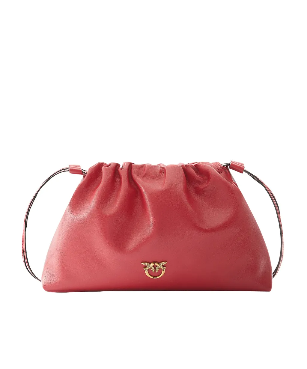 Pinko Logo Plaque Soft Mini Clutch Bag