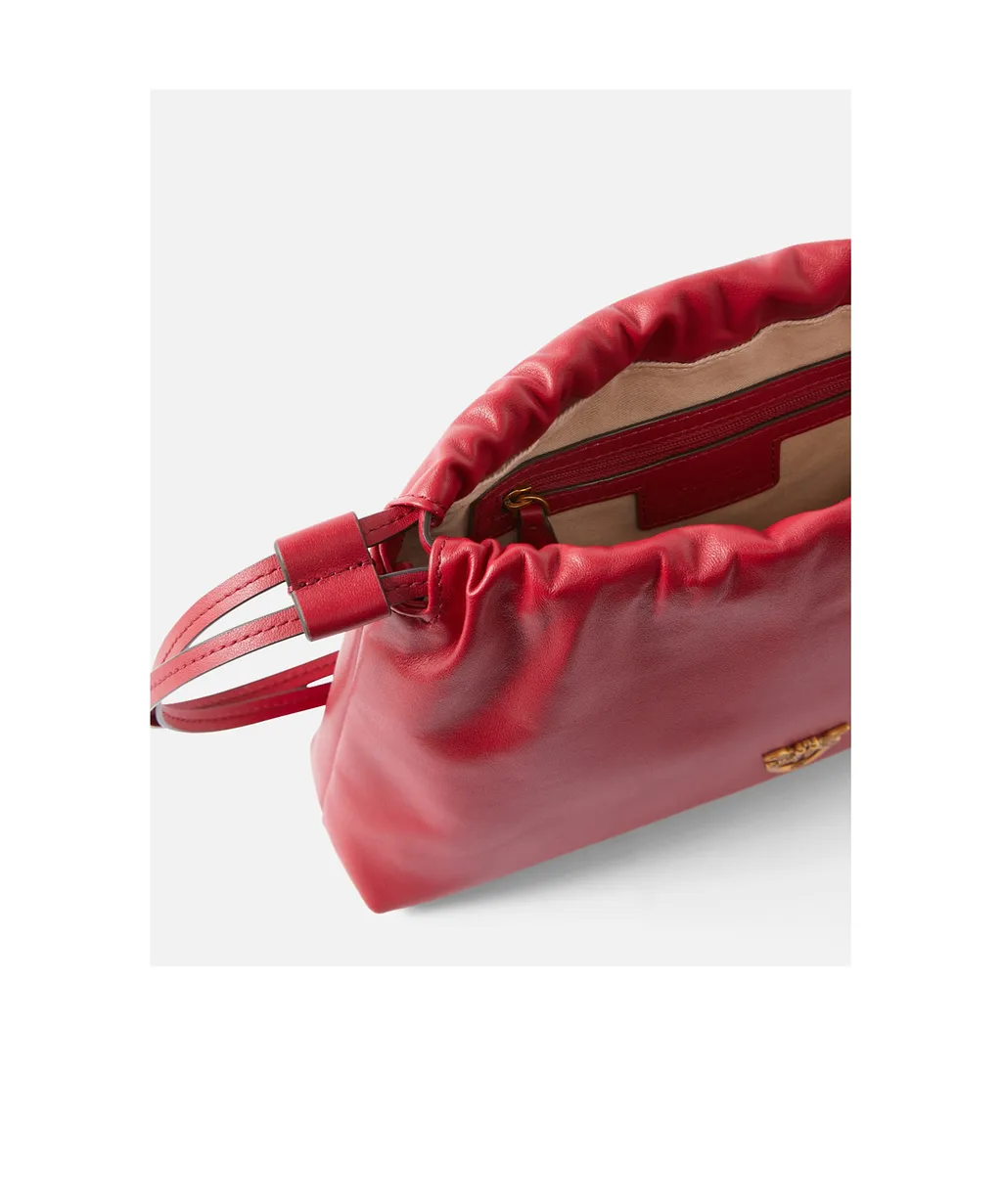 Pinko Logo Plaque Soft Mini Clutch Bag