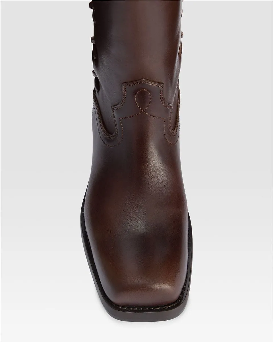Square-Toe Boots