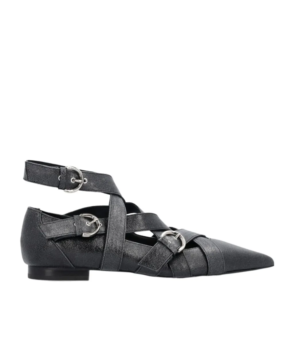 Gianira Leather Ballerina Shoes