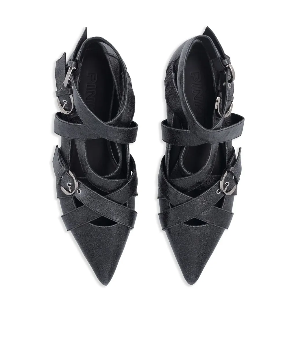 Gianira Leather Ballerina Shoes