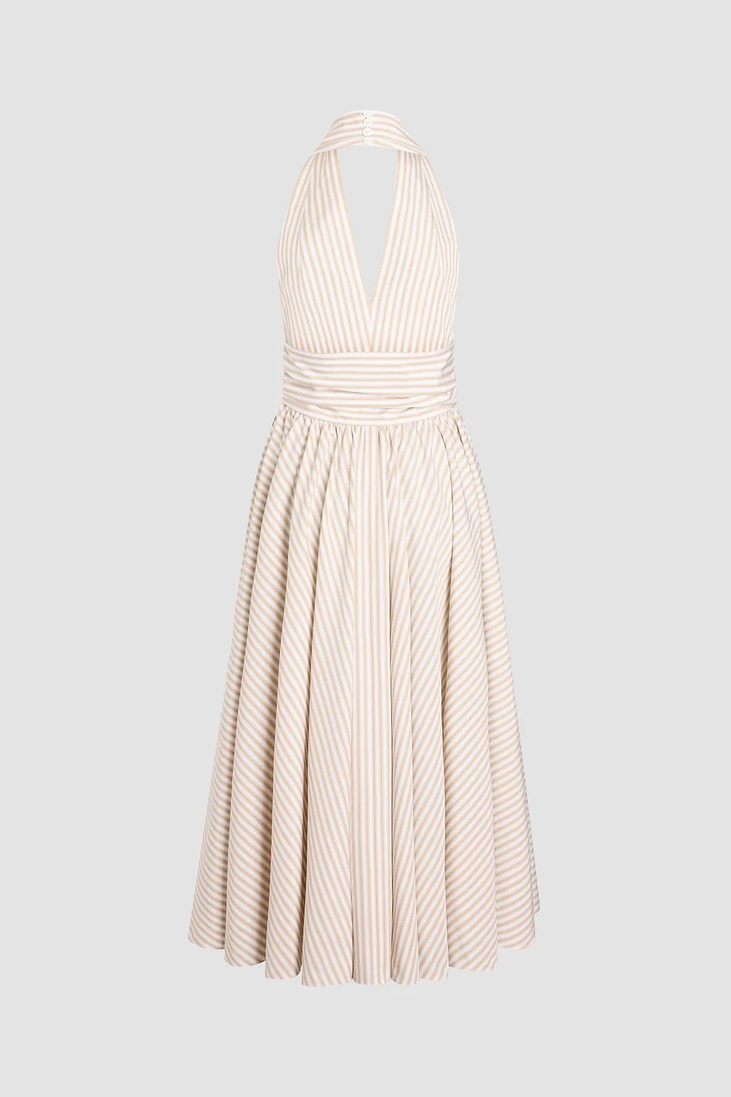 Halterneck Knot Midi Dress