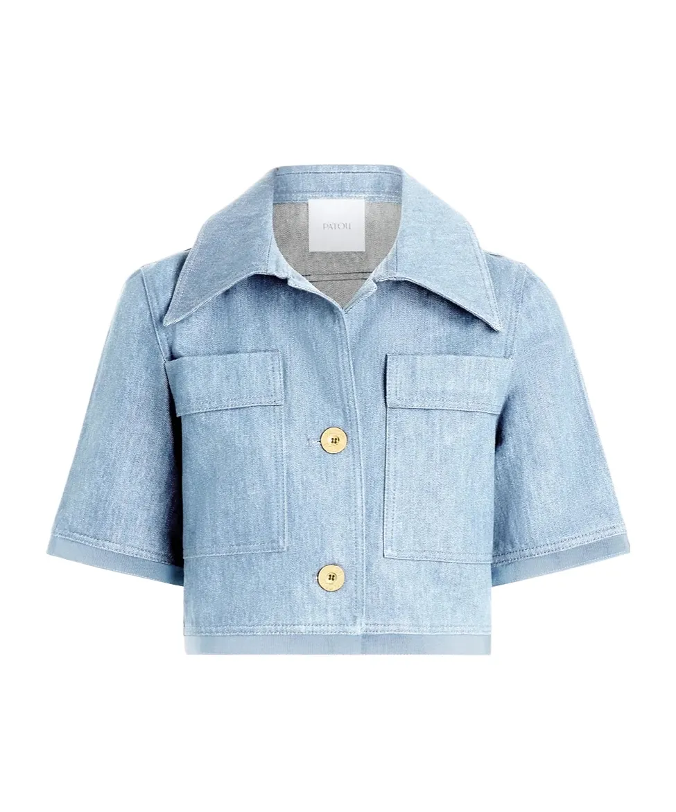 Patou Button-Up Short-Sleeved Jacket