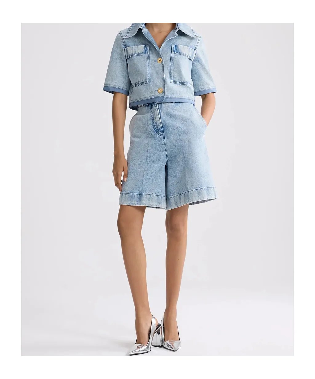 Patou Button-Up Short-Sleeved Jacket
