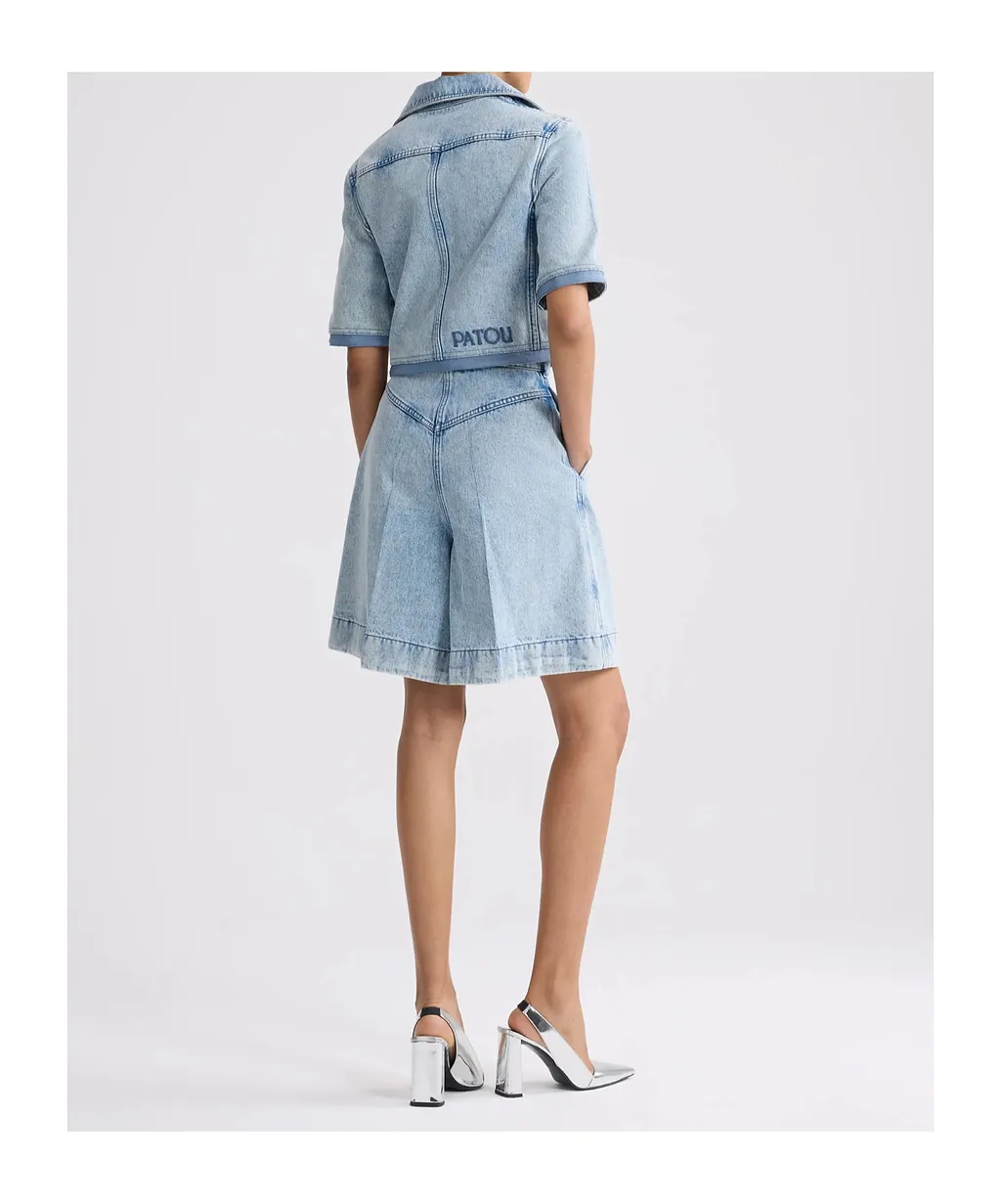 Patou Button-Up Short-Sleeved Jacket