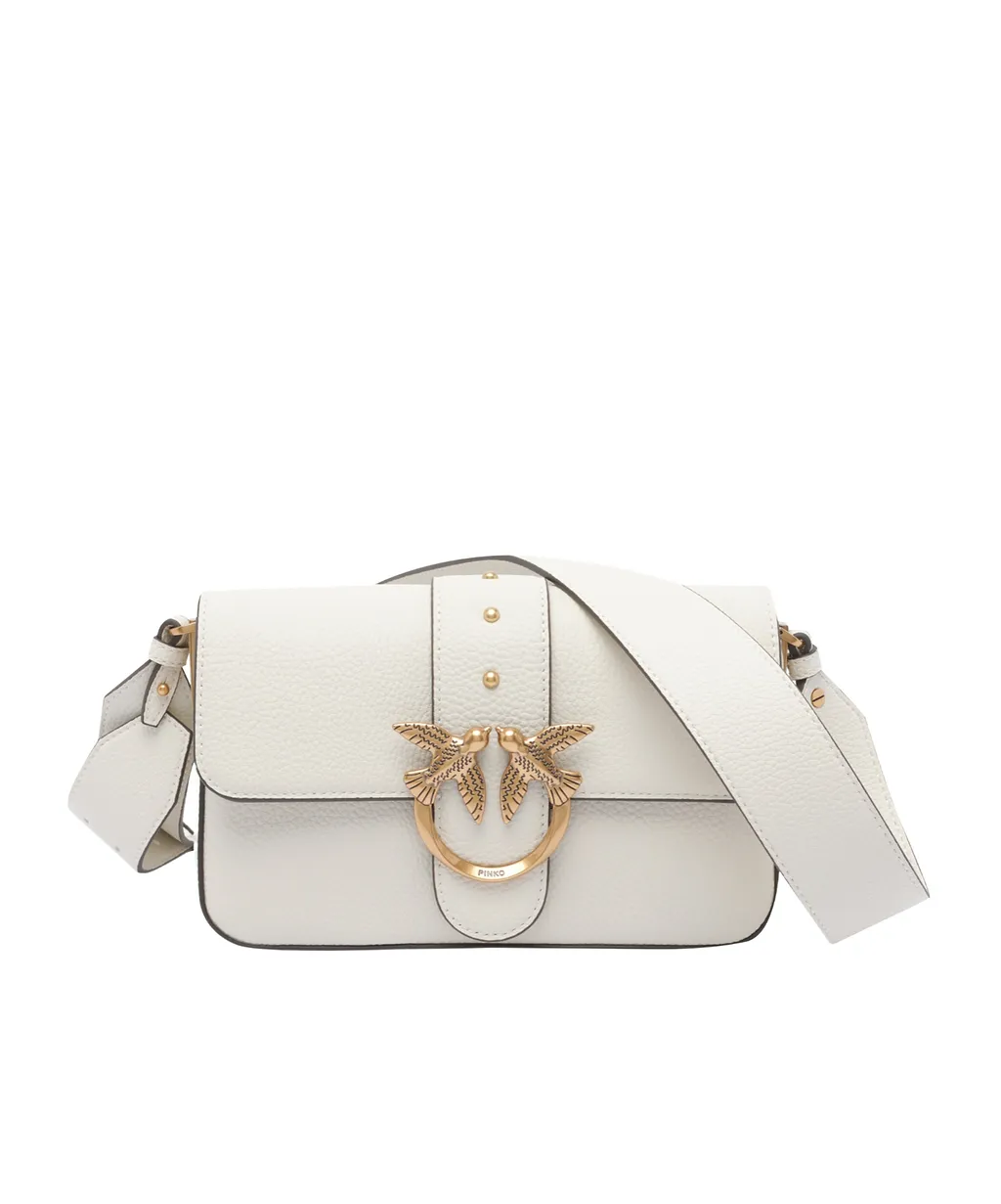 Pinko Love Birds Foldover Top Satchel Bag