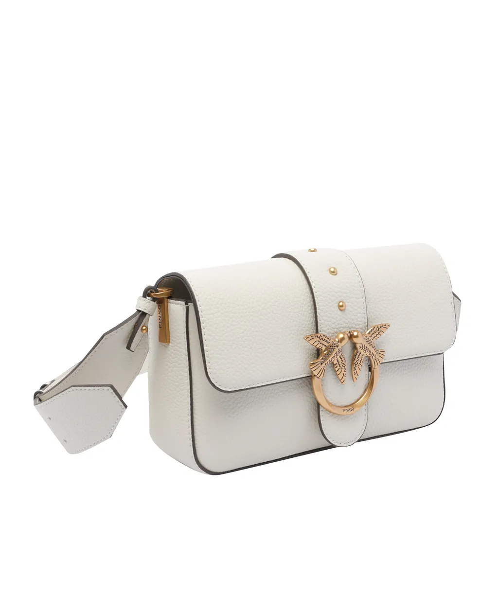 Pinko Love Birds Foldover Top Satchel Bag