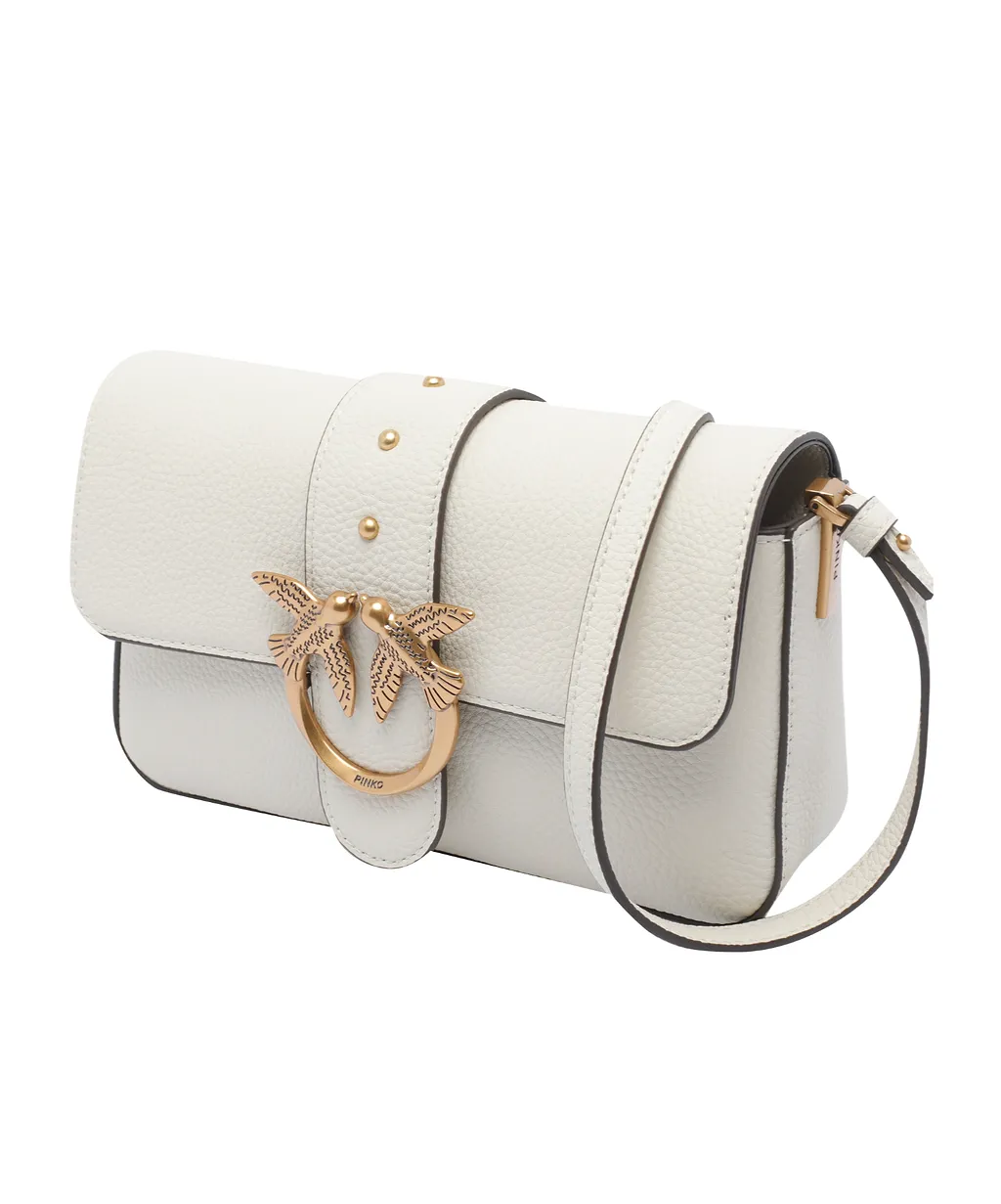 Pinko Love Birds Foldover Top Satchel Bag