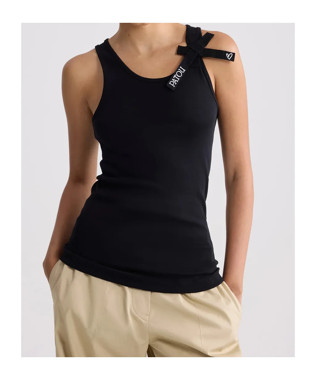 Patou Logo Bow Tank Top