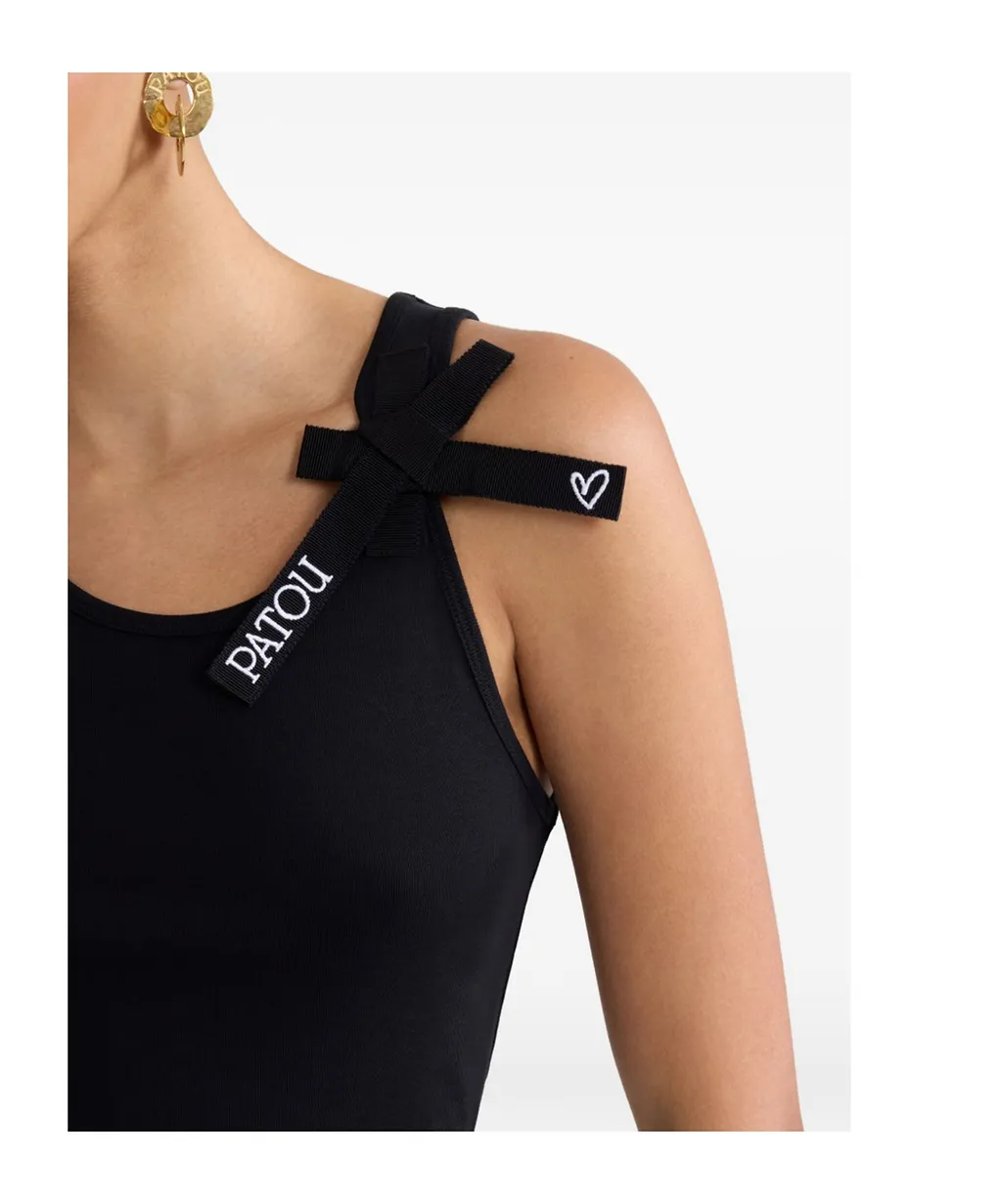 Patou Logo Bow Tank Top