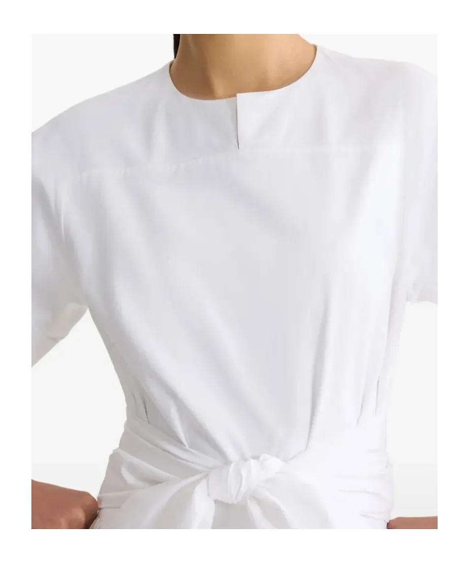 Patou Draped Waist Midi Dress