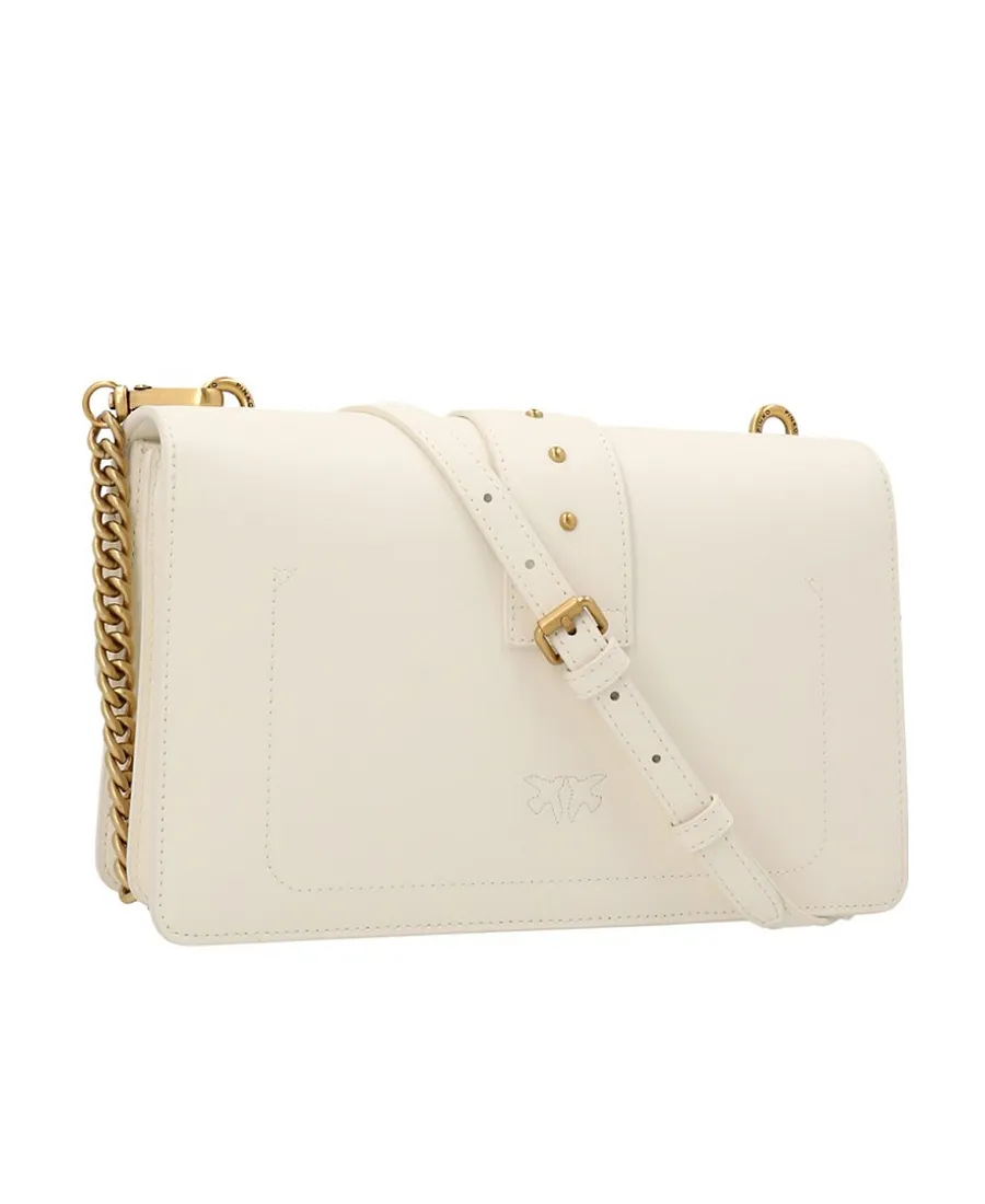 Logo-Plaque Leather Satchel Bag