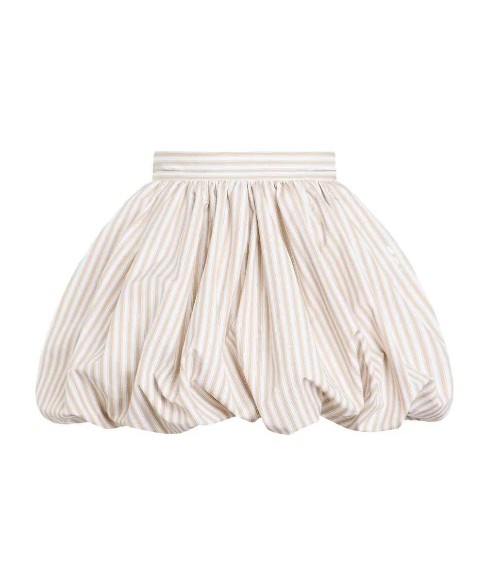 Patou Striped Flounce Skirt