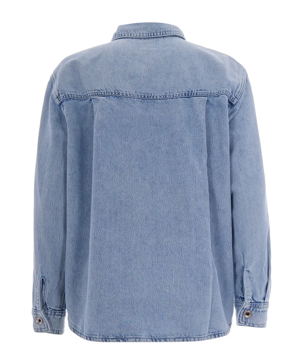 Button-Fastening Long-Sleeve Shirt
