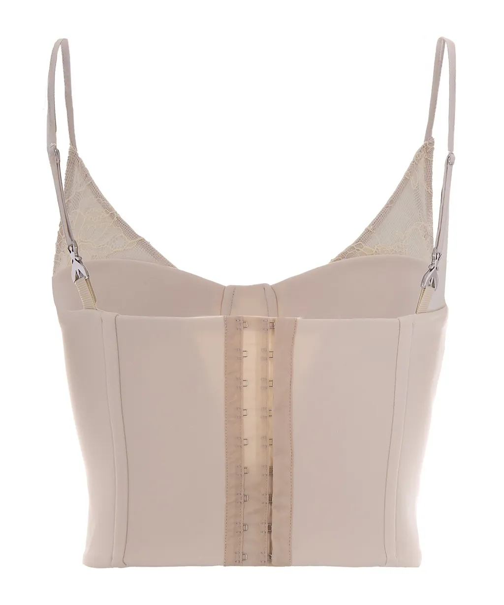 Patrizia Pepe Lace Corset Top