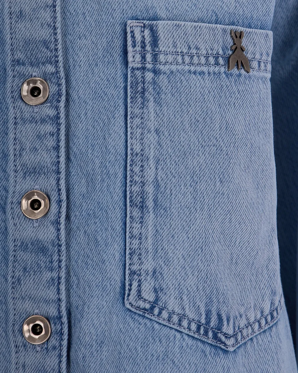 Button-Fastening Long-Sleeve Shirt