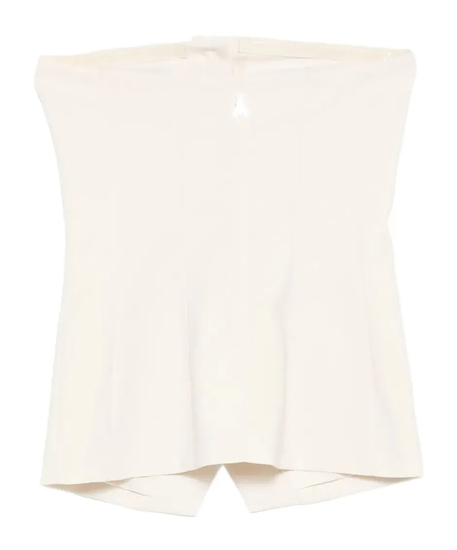 Button Strapless Top
