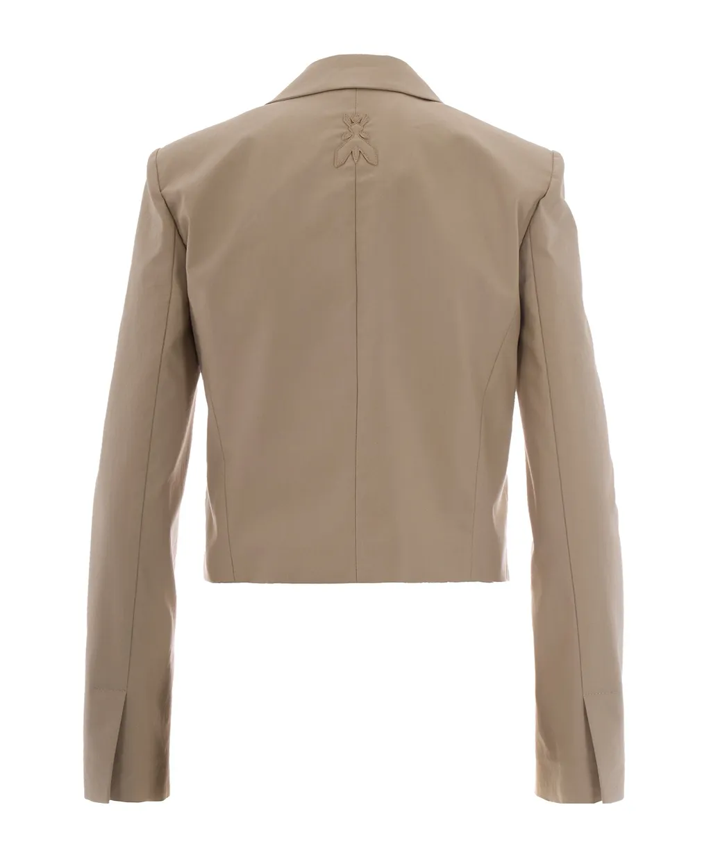 Cropped Buttoned Blazer