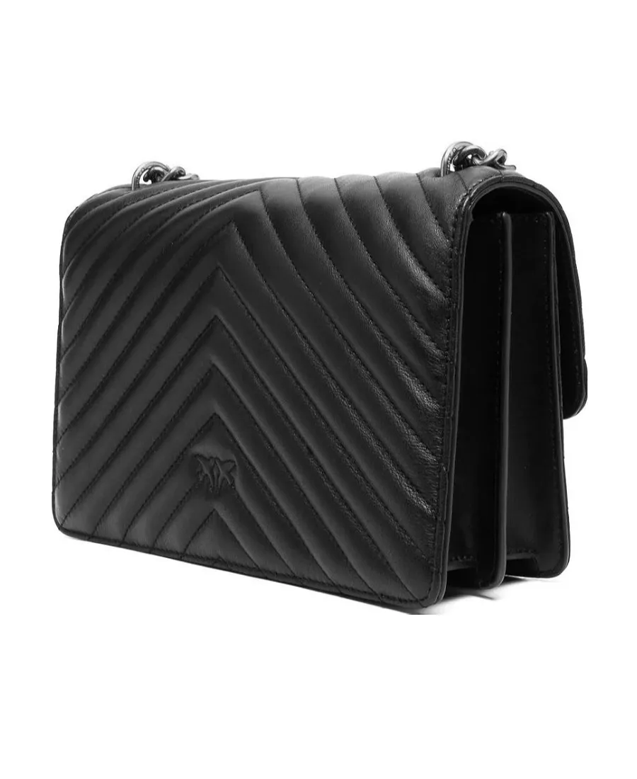 Pinko Classic Love One Chevron Crossbody Bag