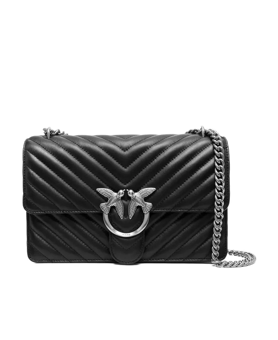 Pinko Classic Love One Chevron Crossbody Bag